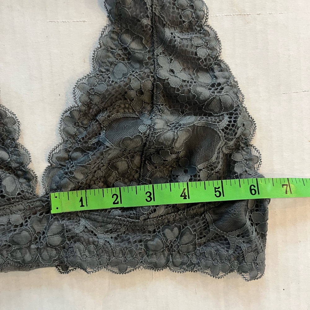 Free People Intimately Galloon gray lace halter bra bralette - Picture 7 of 8